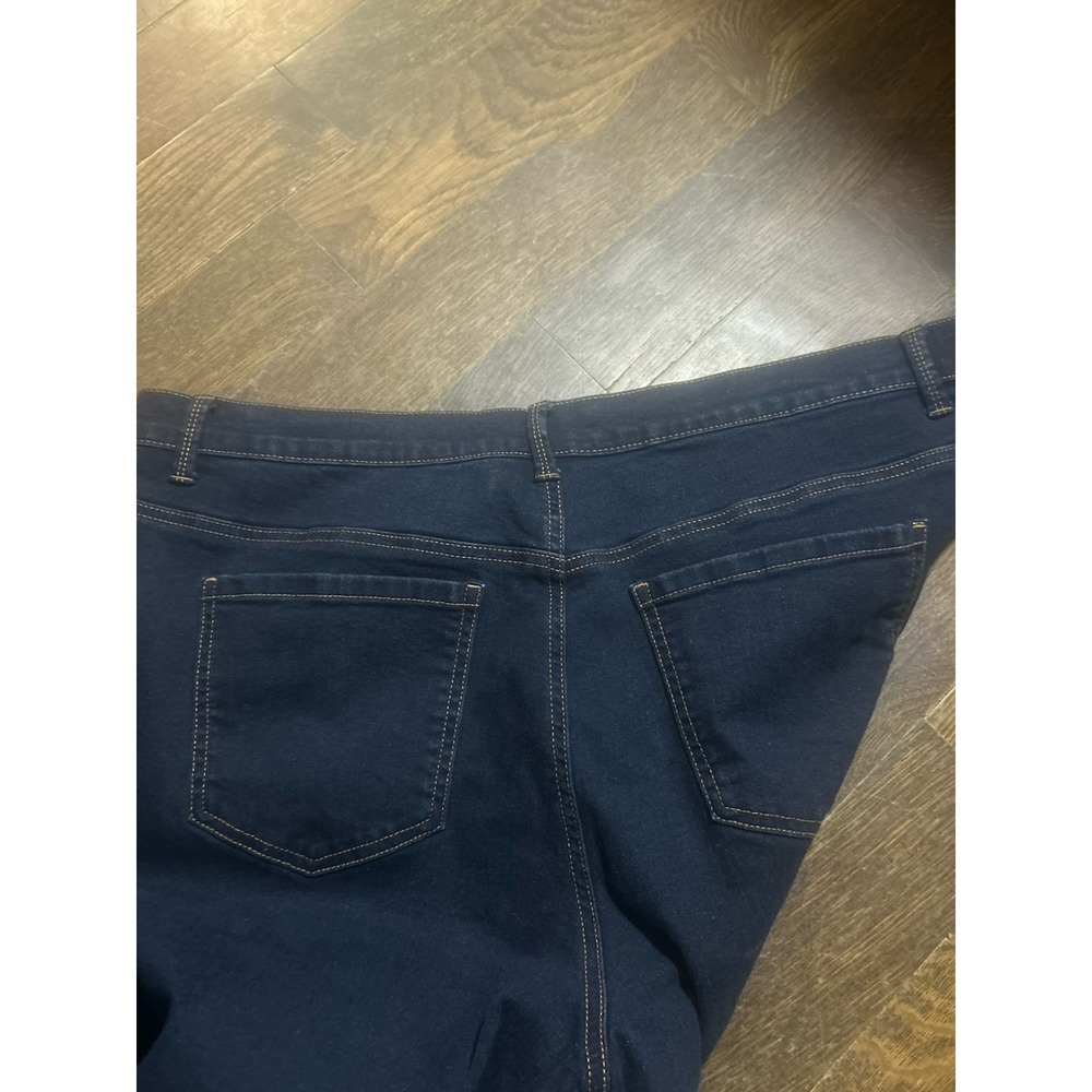 Gloria Vanderbilt Jeans Womens Size 18 Dark Blue Amanda Straight Leg Stretch - Picture 5 of 6